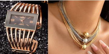 767112 Reloj y  1050148 Geo Collar